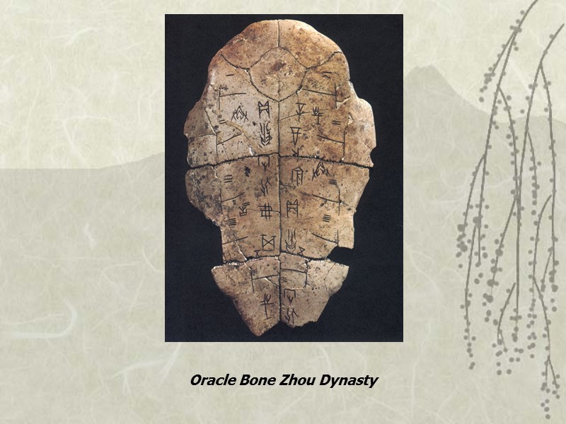 Oracle Bone Zhou Dynasty